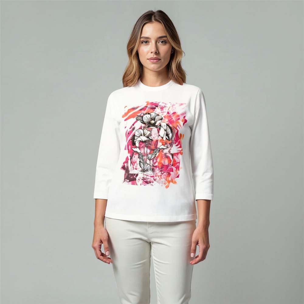 CAMISETA FLORAL