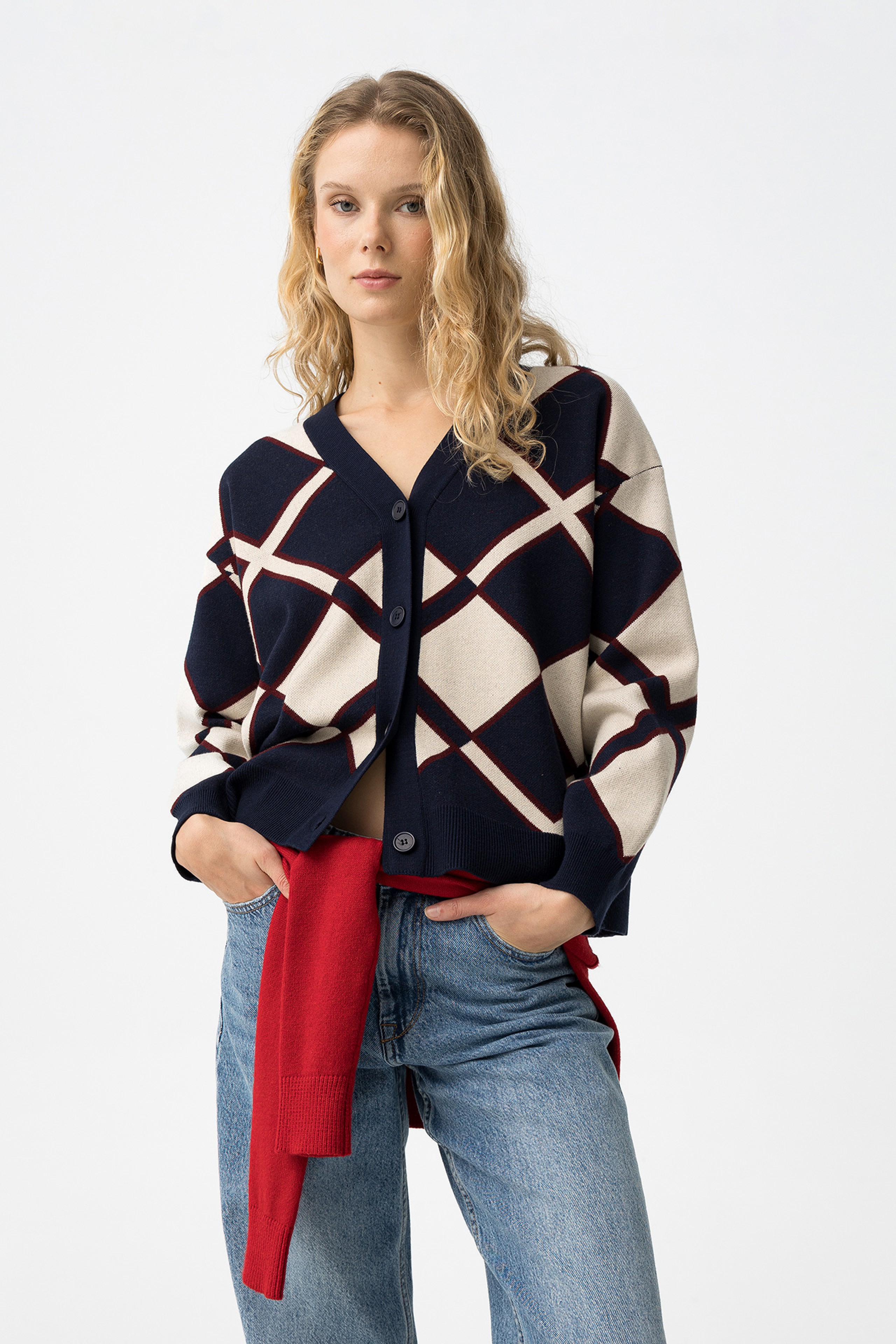 CARDIGAN GEOMETRICO