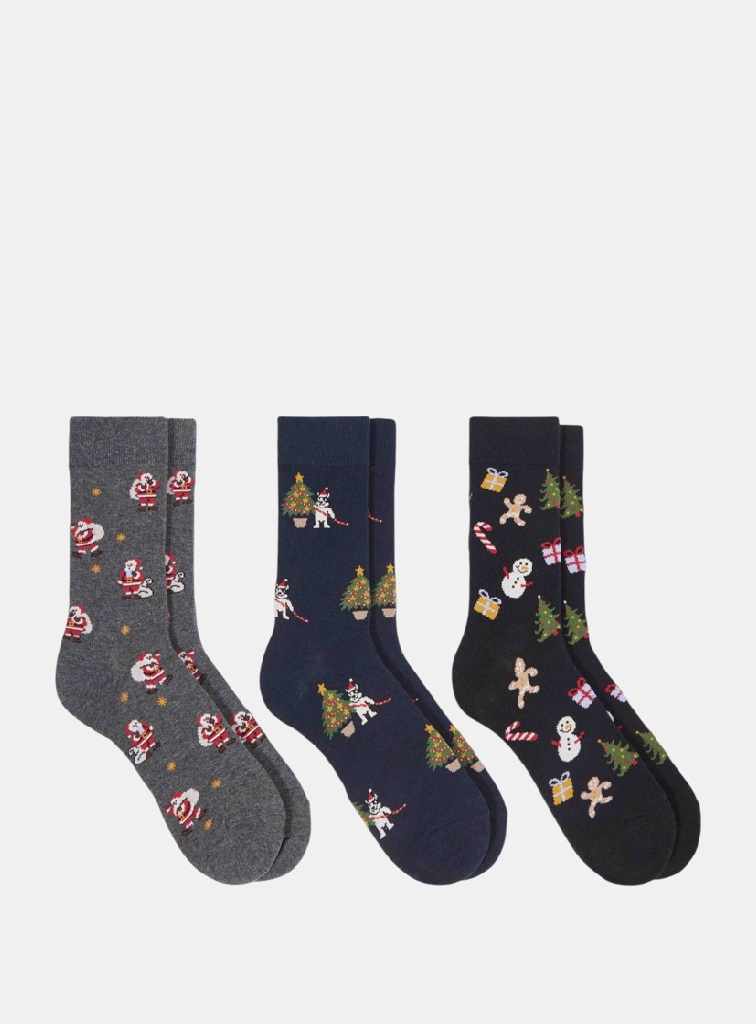 PACK 3 CALCETINES NAVIDAD