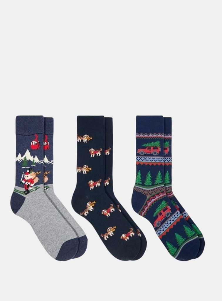 PACK 3 CALCETINES NAVIDAD