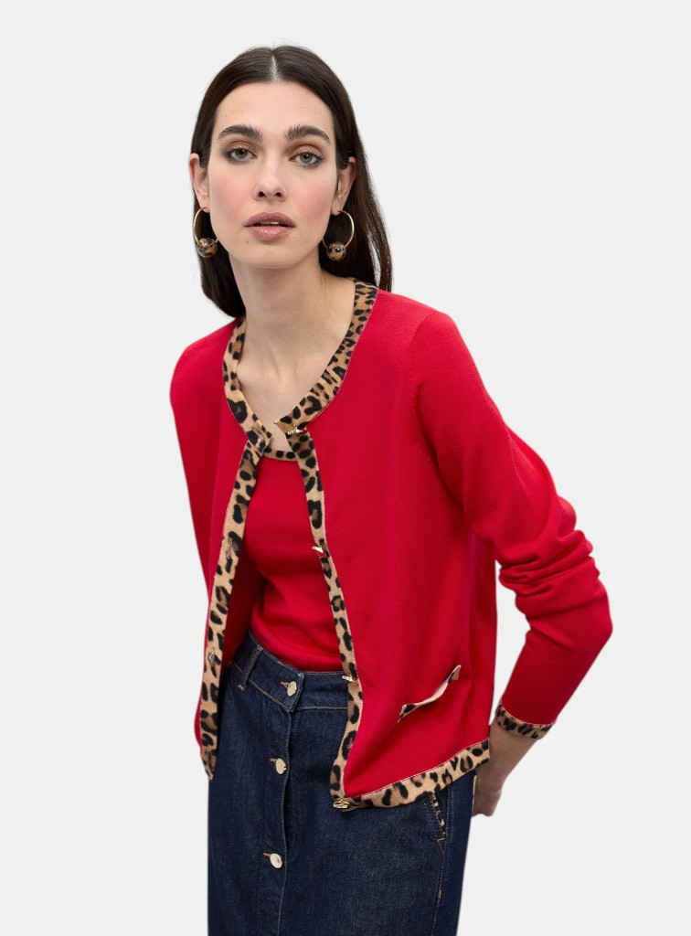 CARDIGAN ANIMAL PRINT