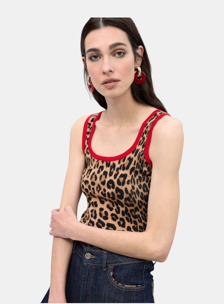 TOP ANIMAL PRINT