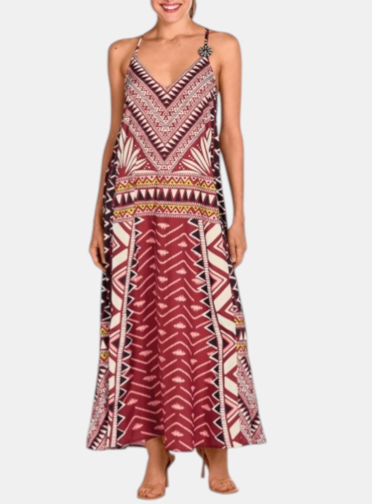 VESTIDO MAXI ESTAMPADO