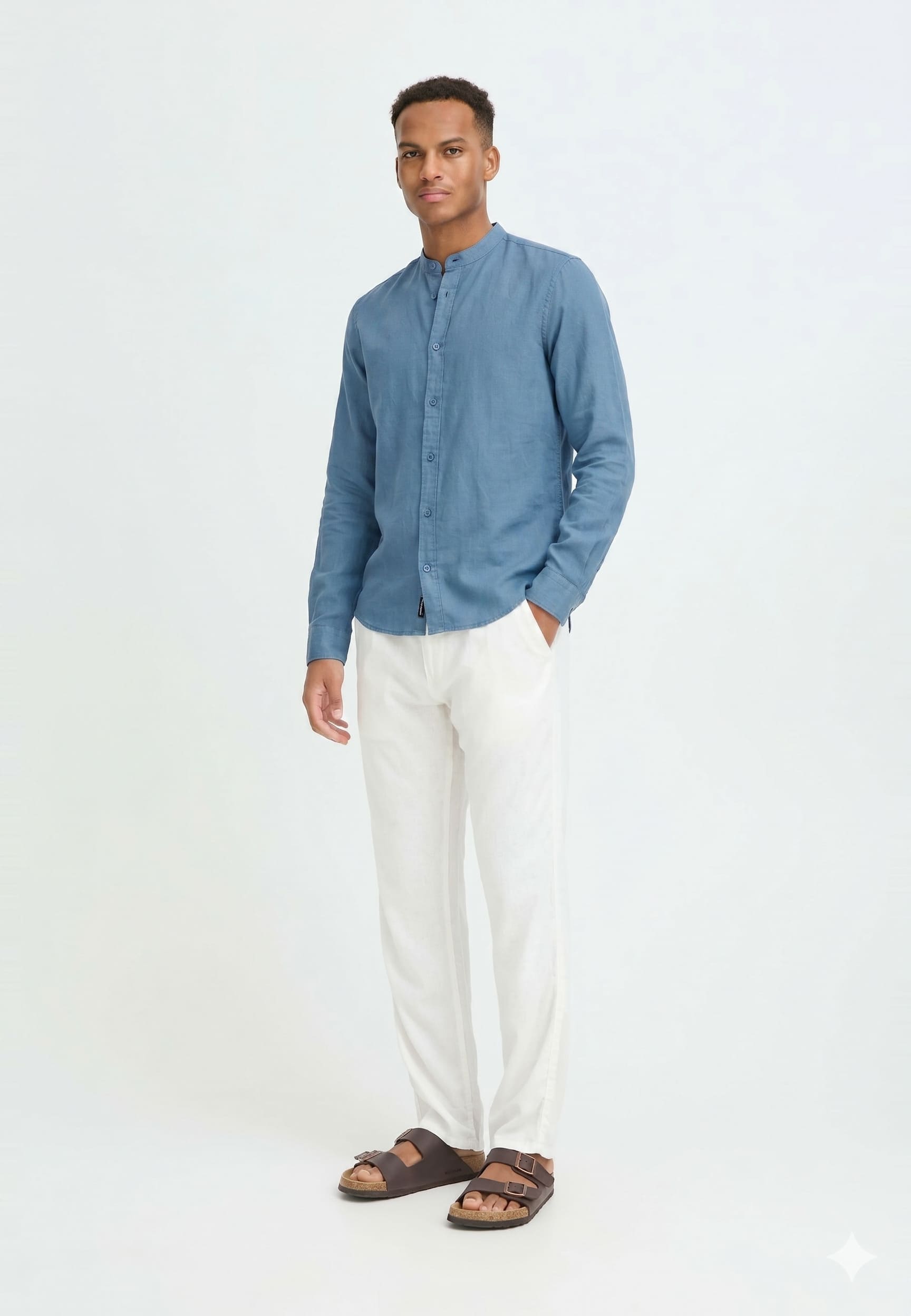 CAMISA BOBBY MANDARIN