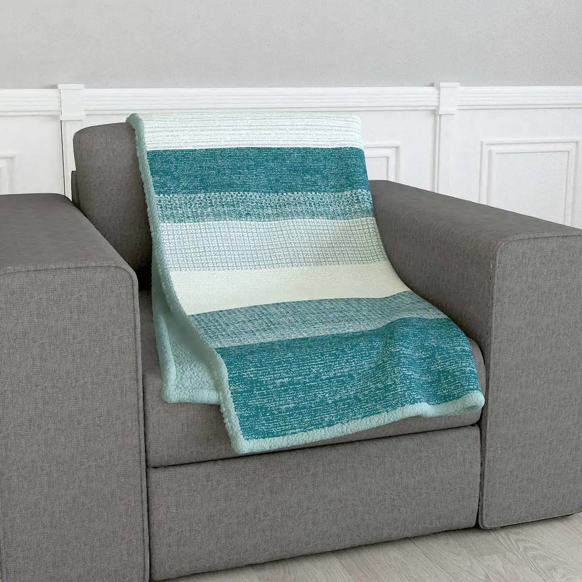 MANTA PLAID JACQUARD ROYAL