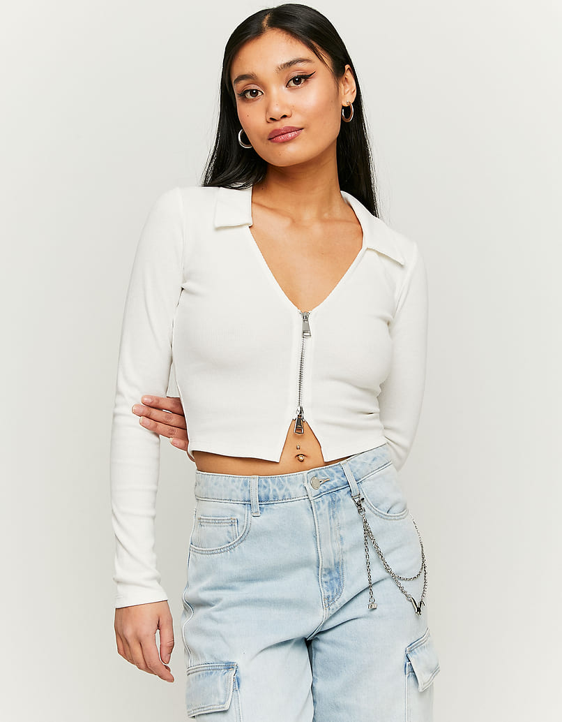 TOP CROP CON CREMALLERA