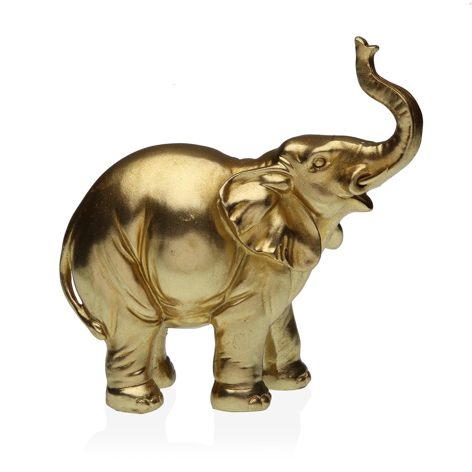 FIGURA ELEFANTE DORADO 19,5CM