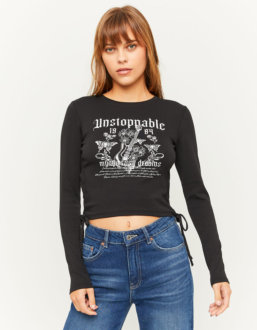 TOP CON CORDONES LATERALES