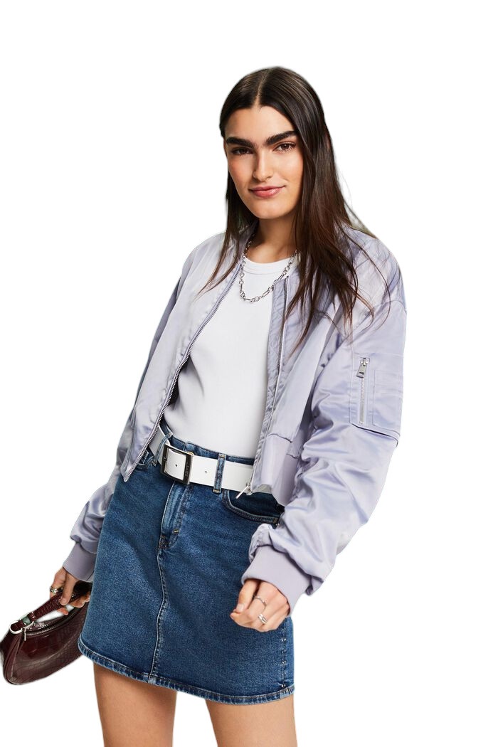 CAZADORA BOMBER DE SATEN